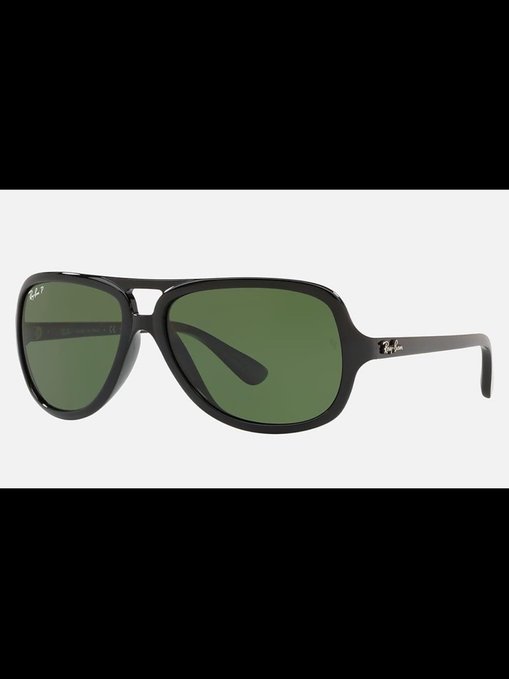 Ray-Ban RB4162 Polarized Black Aviator Sunglasses 59mm